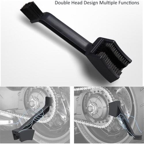 Motorcycle Chain Brush Quick Chain Washer Chain Brush Cleaning Brush Cleaning Tool Brush 360 Degree Tool Concave Chain Brush Mot