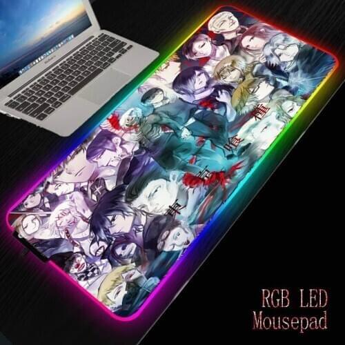 MRGBEST Anime Tokyo Ghoul Extra Large Gaming Gamer Computer Big Mouse Mat Locking Edge Speed Mousepad Keyboard Desk Mat Natural