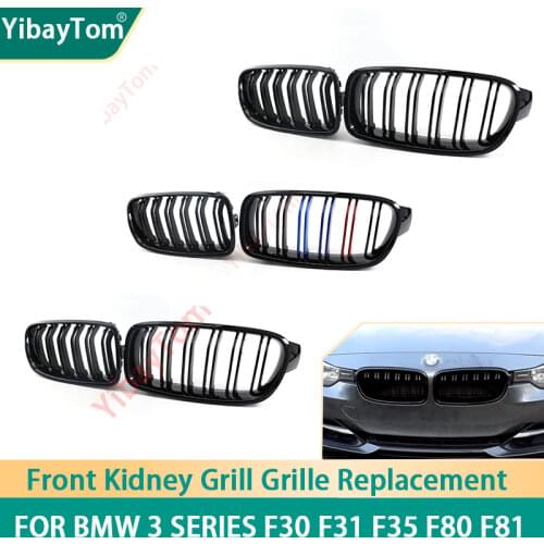 1 pair Front Kidney Grill Grille For BMW 3 Series F30 F31 F35 Replacement Acessories