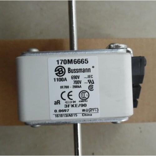 Fuses: 170M6666 1250A 690V (3FKE/90) / 170M6766 1250A 690V (3FKE/115) aR