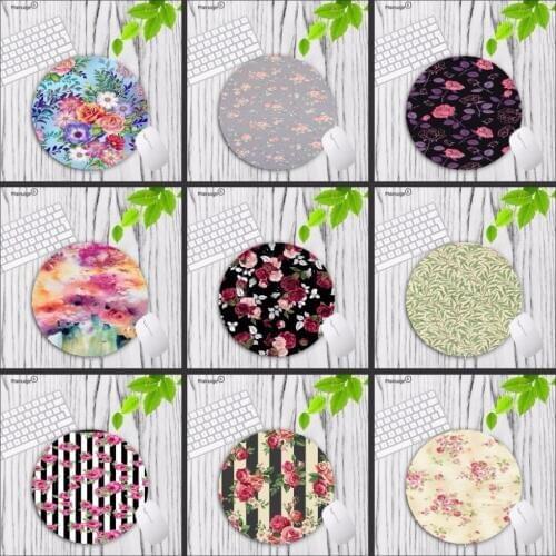 Mairuige Red Flamingo Silicone Pad to Mouse Game Hot Selling Fashion Design mouse mat 20x20cm Professional Round Mouse Mat