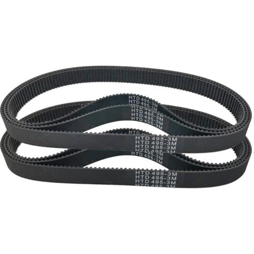 Black Rubber Timing Hold-in Range Synchronous Belt HTD486-3M HTD489-3M HTD492-3M HTD495-3M Power Transmission Parts