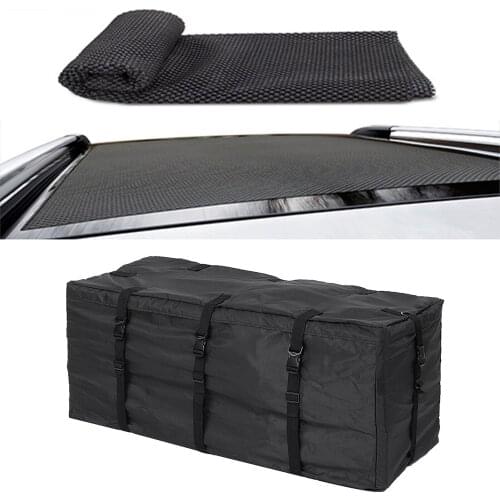 Car Roof Duffel Bag Water Protective Large Capacity Luggage Bag Waterproof Rooftop Luggage Carrier Black Storage Travel Clever