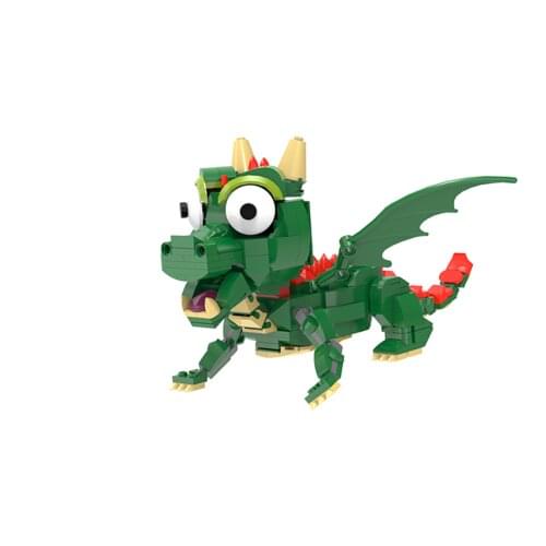 Flying Dragon Green Raptor Building Blocks MINI Dinosaur Figures Bricks Dino Toys MOC Children Dinosaurios Christmas