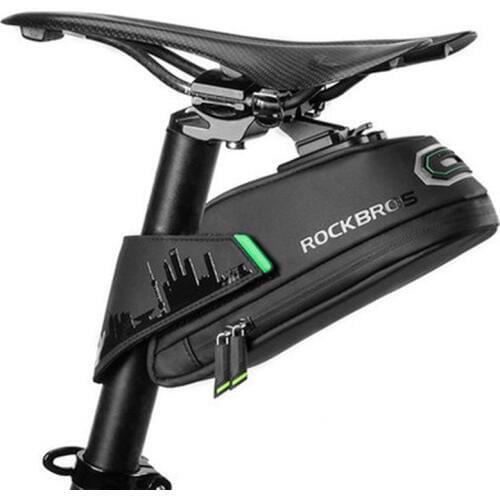 ROCKBROS Rainproof Bicycle Saddle Bag Shockproof Bike Tube Rear Tail Seatpost Bag Cycling Rear Seatpost Panniers Bike Accessorie