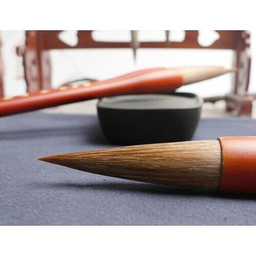 Top quality northeast tipper wolf brush mahogany Wolf King traditional Chinese painting calligraphy couplet large character