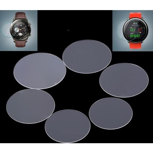 New 1 Round Tempered Glass Protective Screen Protector For LG MOTO Xiaomi Smartwatch Multi-size