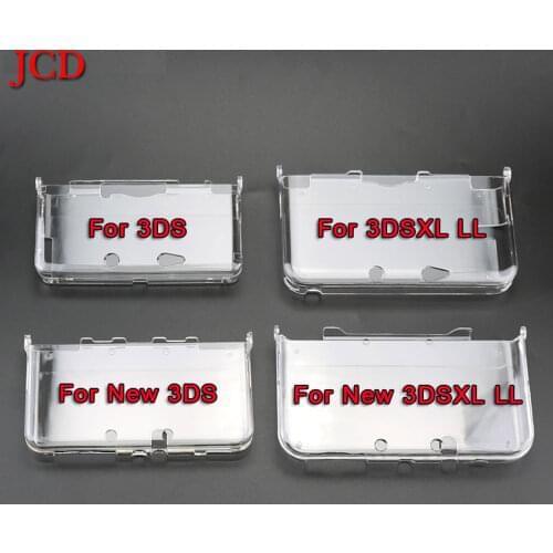 JCD 1set In Bulk Plastic Clear Crystal Protective Hard Shell Skin Case Cover For Nintendo 3DS / New 3DS / New 3DS XL LL Console