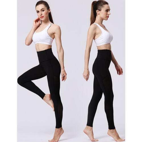 Women Fitness Capris High Elastic Sport Leggings For Fitness Slim Gym Womens Sweatpants Quick Drying Training Trousers