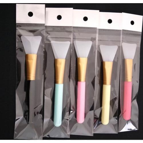 1pc Soft Mask Mud Silica Gel Brush Facial 3D Natural Contour Scrub Professional Skin Care Makeup Tool Makeup Brush 5 Color