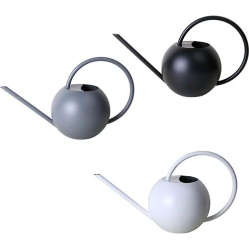 1L Stainless Steel Watering Can Garden Flower Plants Long Mouth Sprinkling Pot