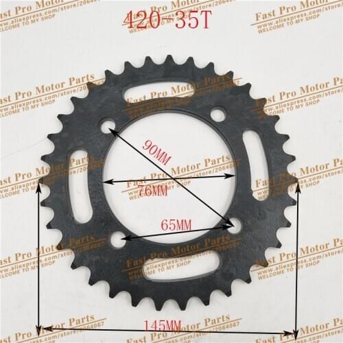420 Chain rear sprocket 35 tooth 76mm centre hole for Dirt Pit Bike off road motorcycle Motocross gear spare parts