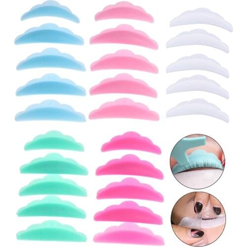 5 Pairs/Set Eyelash Lifting Silicone Pads Set Eye Lash Extension Lift Perming Kit Tool Eyelash Lift Curlers Curl Shields Pads
