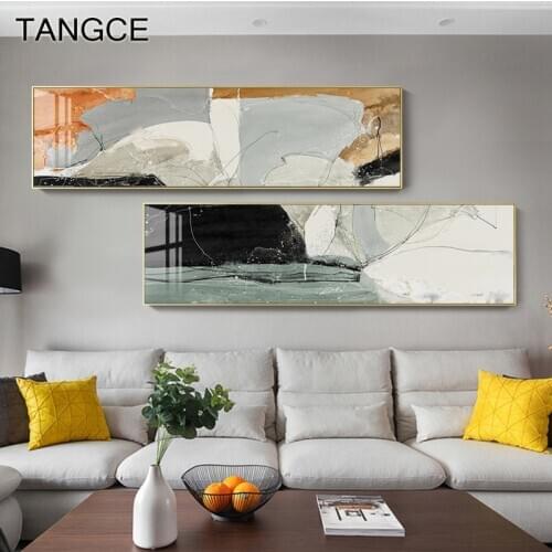 Abstract Contemporary Art Canvas Painting Yellow Black Posters Saudi Wall Art Decor Modern Green Wall Pictures for Living Room