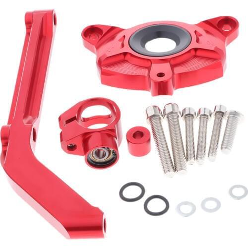 Aluminum Steering Damper Stabilizer, Steering Damper with Mounting Bracket Kit for Kawasaki Z1000 2014-2016