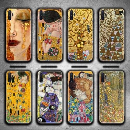 Kiss By Gustav Klimt Phone Case For Samsung Galaxy Note20 ultra 7 8 9 10 Plus lite M51 M21 M31S J8 2018 Prime