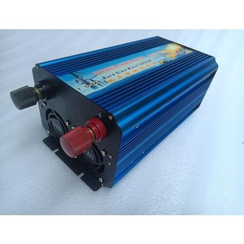 Volt Display AC Inverter Solar Inverter 5000Watt / 5000W 12V/24V/48VDC to 110V/220VAC 10000W Peak Pure Sine Wave Power Inverter