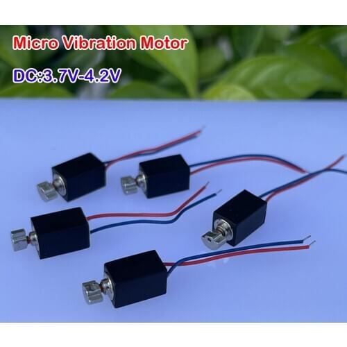 DC 3.7V Micro 4x8mm Vibration Motor Gamepad Vibrator 4.2V Cylindrical Coreless Vibration with Wire DIY Mobile Phone Vibrator