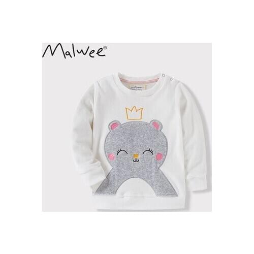 Childrens Clothing Baby Boys and Girls Cartoon Sweatshirt 2021 Spring New Kids Cute Pure Cotton Girl T Shirt Baby Pullover Tees