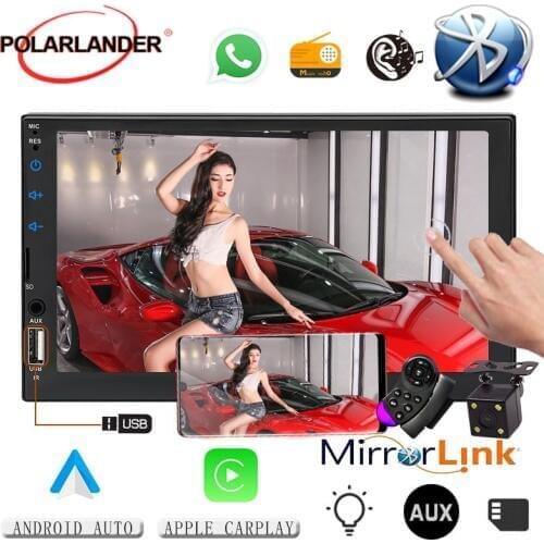 For CarPlay IOS Mirror Link 7" MP5 Player carplay IOS Car Stereo multimedia Autoradio touch screen Android Blutooth Car Radio