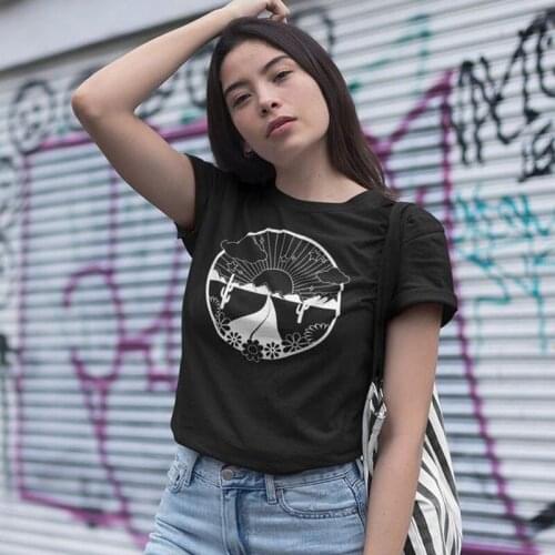 Sunset Cactus T-shirt Funny Travel Road Trip Tshirt camiseta Summer Women Short Sleeve Graphic Adventure Camping Tee Shirt Top