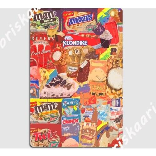Ice Cream Boxes Metal Plaque Poster Wall Cave Plaques Wall Retro Tin sign Poster