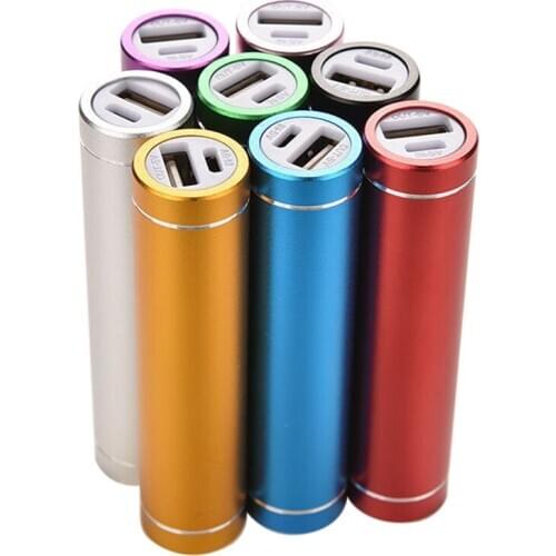 Multicolor Metal Power Bank DIY Kit Storage Case Box Free Welding Suit 1X 18650 Battery 5V 1A USB External Charger Smart Phone