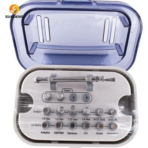 Dental Implant Prosthetic Kit Universal Torque Wrench 12 Pcs Screw Drivers iTi NOB Ankylos 3i Osstem ICX Instrument kit