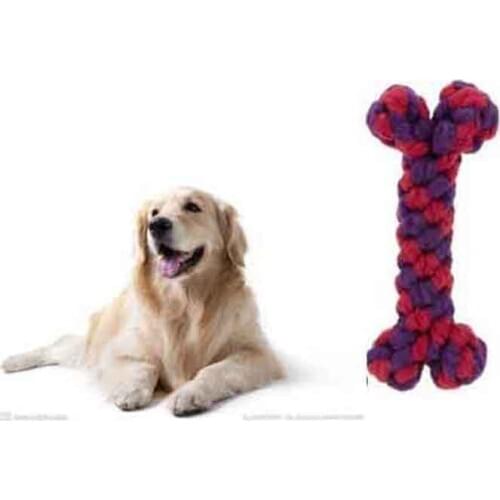 New Bone Style High Quality Braided Dog Cotton Rope Toys Pet Chew Rope Toys Harmless Pet Grind Teeth Toys Pet Dog Supplies