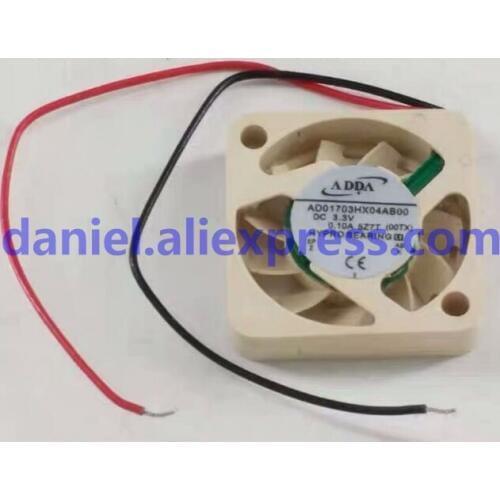 The new ADDA AD01703HX04AB00 1704 1.7cm miniature cooling fan 3.3V 0.10A