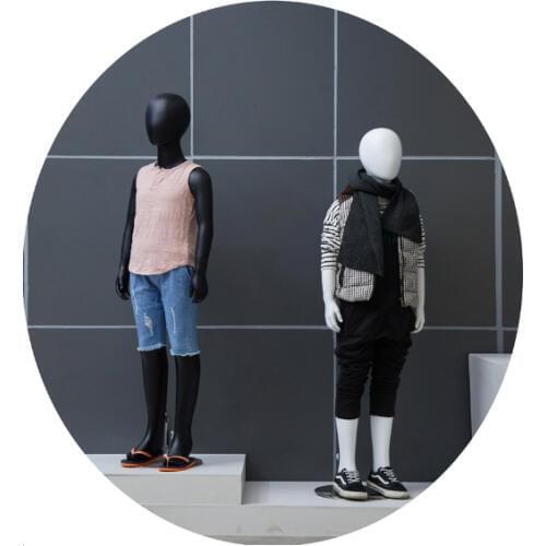 New Full-body FRP Childrens Clothing Shop Mannequin Window Display Stand Model