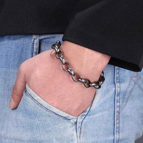 New Simple Design Chain Bracelet For Men WoemnStainless Steel Bracelets Gift Jewelry GS0082