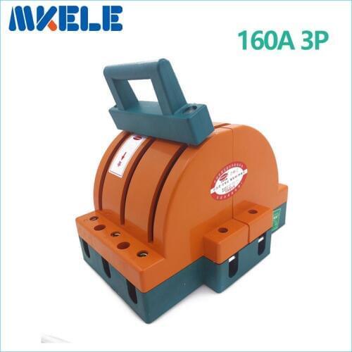 Wholesale Heavy Duty 160A 3p Double Throw Knife Disconnect Switch Delivered Safety Knife Blade Switches