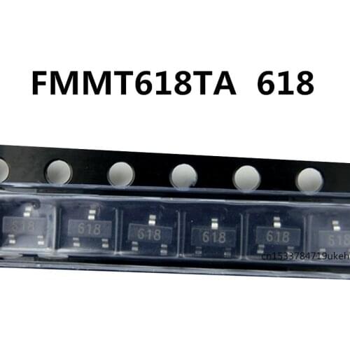 Original 100pcs/ FMMT618TA 618 SOT23