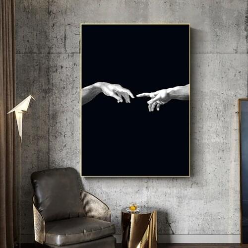 Poster HD Print Canvas Modern Nordic Hand Takes Over Creative Black Wall Painting Art Living Room Home Decoration