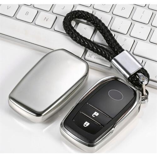 TPU Car Key Case Cover Fob For Toyota Prado Camry 2018 2019 2020 70 V70 Rav4 Chr Highlander Corolla Aygo Hilux Auris Accessories