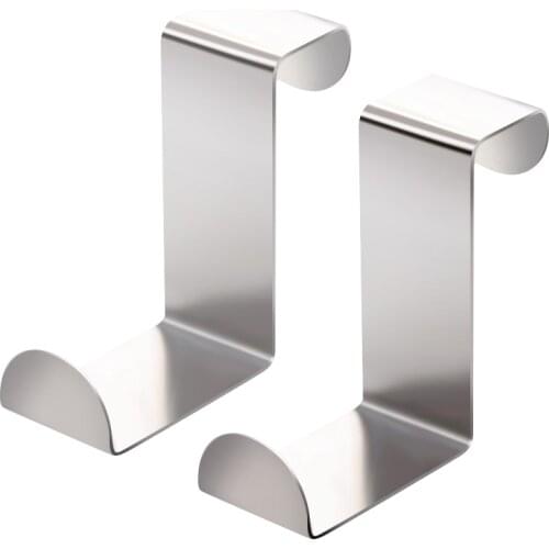 Z-Shape Stainless Steel Hook 2 Pieces Clothes Hook Drawer Seamless Hook Door Back Coat Hook
