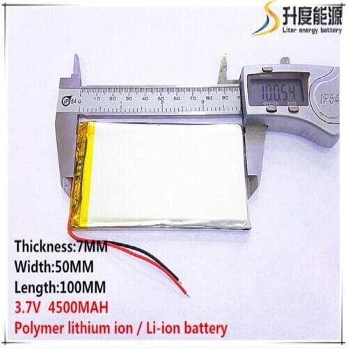 1pcs [SD] 3.7V,4500mAH,[7050100] Polymer lithium ion / Li-ion battery for TOY,POWER BANK,GPS,mp3,mp4,cell phone,speaker