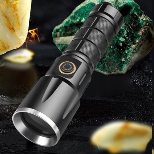 2021 Professional UV Light Underwater Rechargeable 18650 Battery LE DIPX6 Diving Flashlight 300M Torch Scuba 365-395nm Lanterna