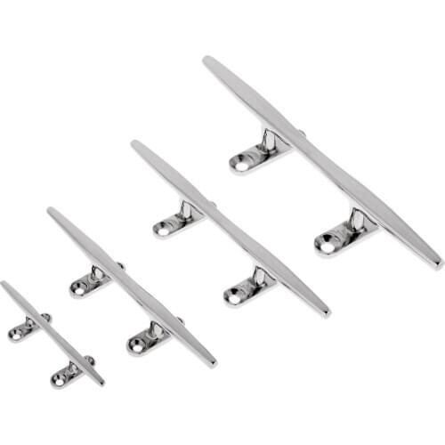 4 Hole Sleek Slimline Bar Cleat For Marine Boat Yacht De Stainless Steel 316