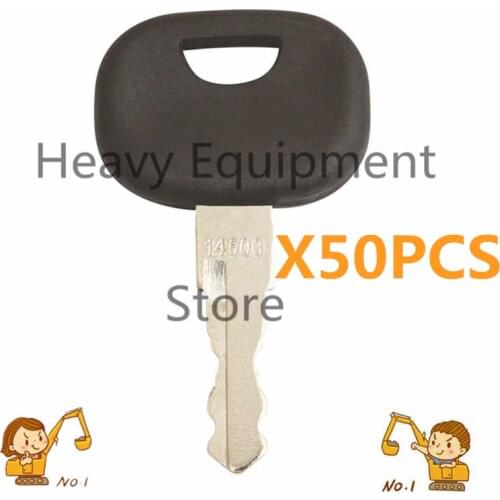 50 Pcs 14603 Universal Key For Volvo JCB Bomag Ford New Holland Terex Construction Machine Mini Excavator Stacker Wheel Loader