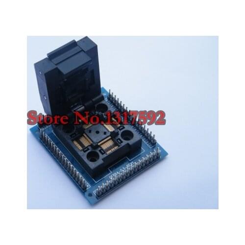 Top quality U Type QFP64 TQFP64 LQFP64 socket adapter IC test socket programmer qfp64 socket tqfp64 lqfp64