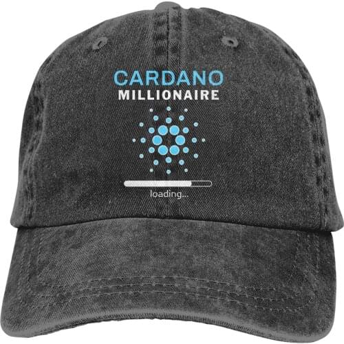 Millionaire Baseball Cap Men Cardano Coin ADA Cryptocurrency Caps colors Women Summer Snapback Caps