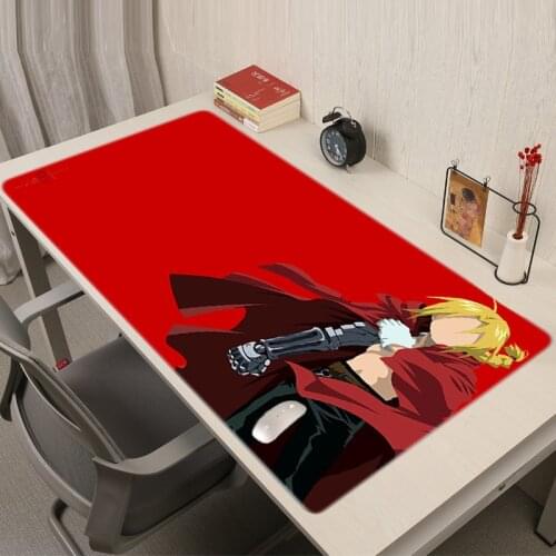 Fullmetal Alchemist Mousepad Mouse Mat Gamer Pad Pc Complete Mause Kawaii Gaming Accessories Pads Xxl Keyboard Rug Desk Anime