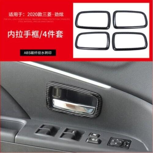 For Mitsubishi ASX 2020 ABS Chrome Inner door bowl cover styling stickers trim products Interior Accessory