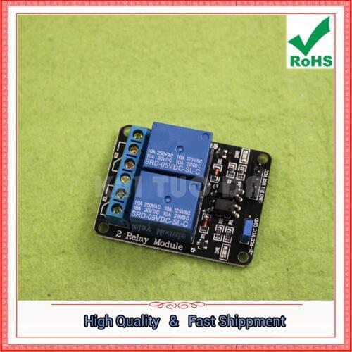 Two channel 2 way relay module 5V with optocoupler protection relay expansion board MCU development board 0.17KG