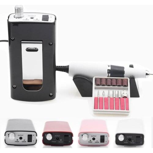 36W 35000RPM Portable Rechargeable Nail Drill Machine Set for Nail Pedicure Machine Fingernail Drill Accessories Tools
