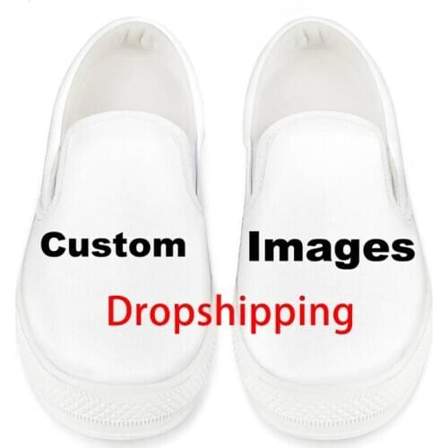 WHEREISART Customized Your Own Image Logo Woman Slip On Flats Shoes Breathable Spring Autumn Sneakers Casual Shoes Dropshipping