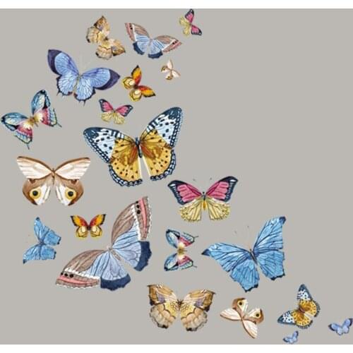 Butterfly Iron-On Transfer A-Level Washable Parches Ropa T-Shirt Diy Decoration Easy Print By Household Irons Patches DW015