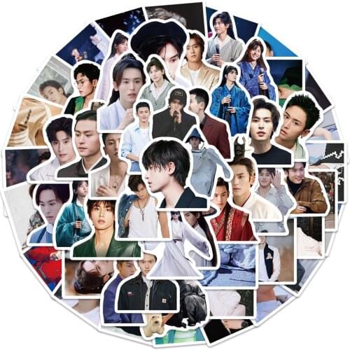 60Pcs Gong Jun Zhang Zhehan Around The Same Photo Stickers Hand Ledger Mobile Phone Computer DIY Decoration Word of Honor